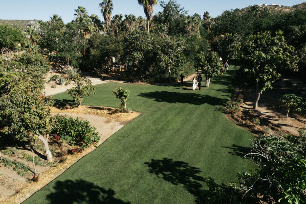 Aerial view of Flora Farms
