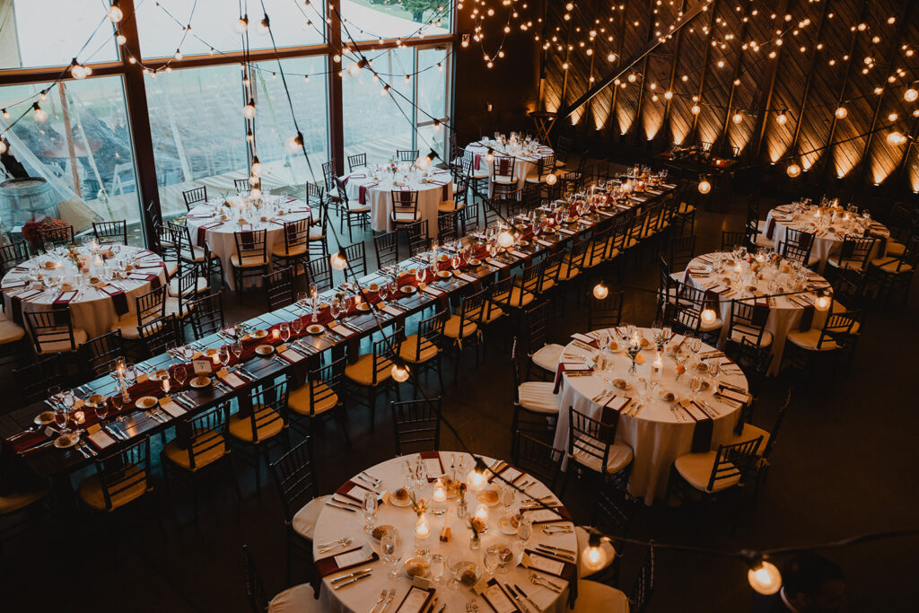 inside view of hangar at saltwater farm vineueard