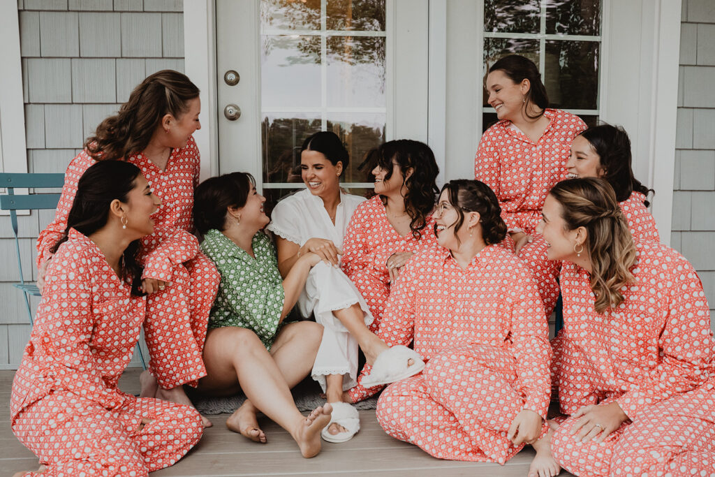 wedding party matching pajamas