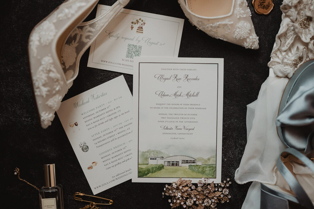 watercolor image of saltwater farm brewery